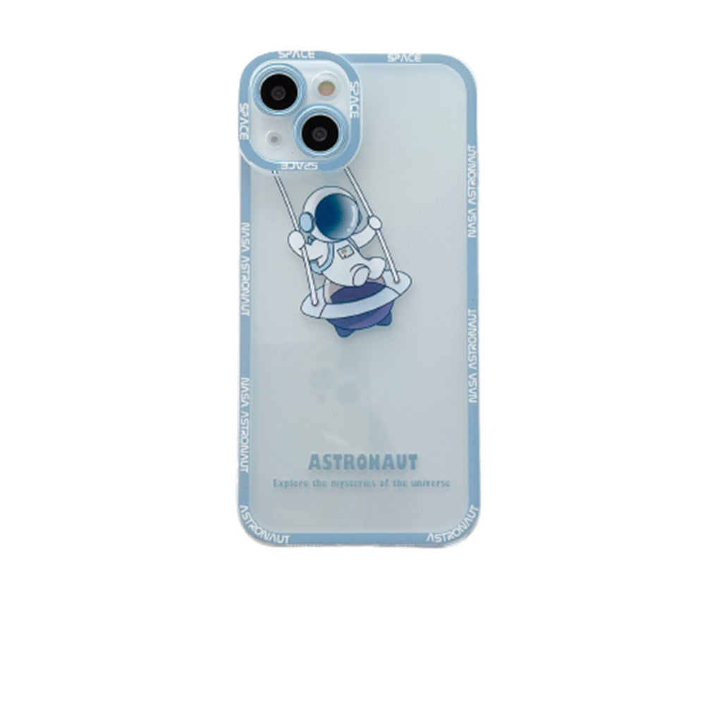 Silicone Astronaut Printed Transparent Phone Case Silicone Astronaut Printed Transparent Phone Case